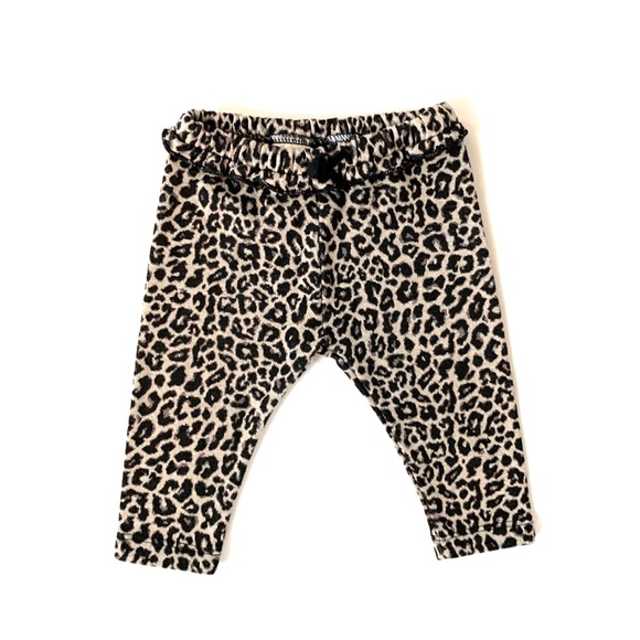 Zara Other - Zara Baby Girl Leopard Ruffle Pants